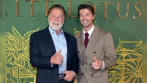 Kein Vaterschaftstest notwendig: Arnold und Patrick Schwarzenegger bei der Premiere der dritten ...