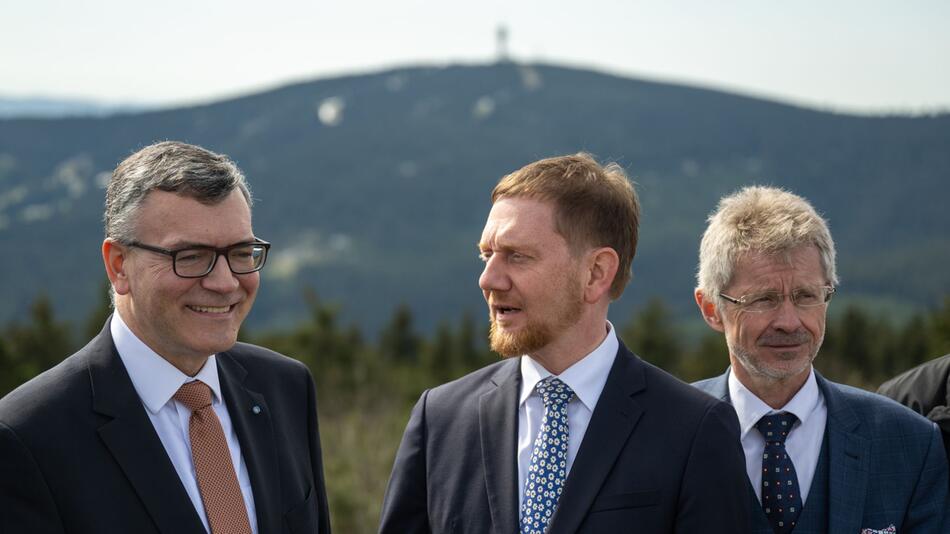 Gipfeltreffen auf dem Fichtelberg