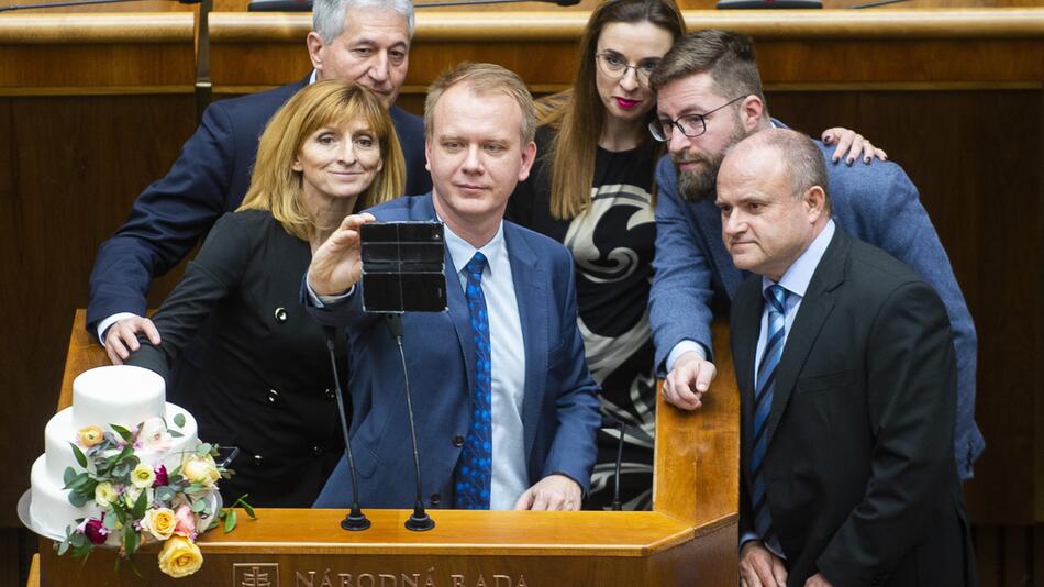 Aktion der Opposition im slowakischen Parlament