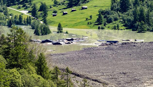 Nach Gletscherabbruch im Wallis