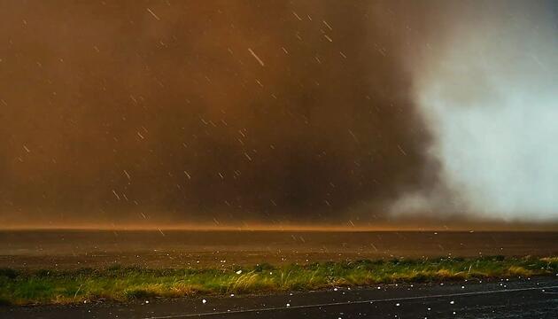 Spektakuläre Nahaufnahme: Massiver Tornado zieht über Texas hinweg