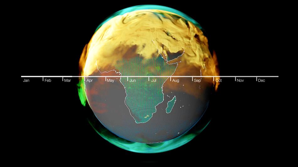 Spektakuläre Animation: Nasa macht CO2-Ausstoß sichtbar