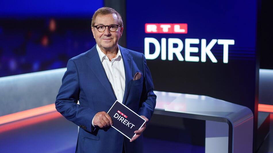 Jan Hofer moderiert "RTL Direkt"