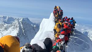 Bergsteiger und Bergführer auf dem Mount Everest