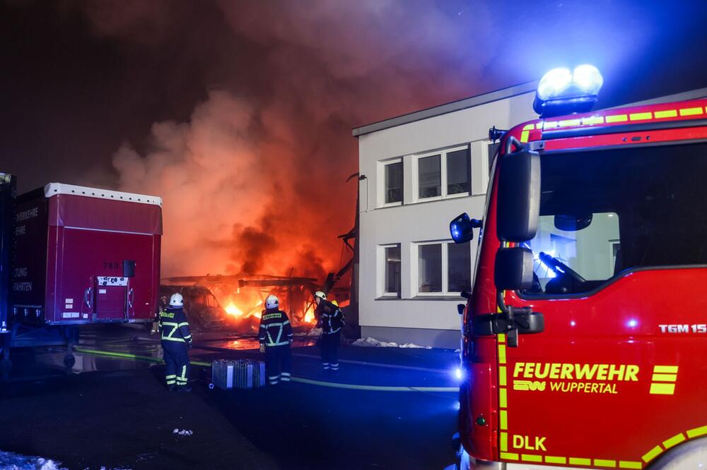 Feuer in Wuppertal