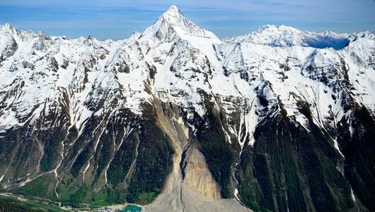 Felssturz und Gletscherabbruch im Lötschental
