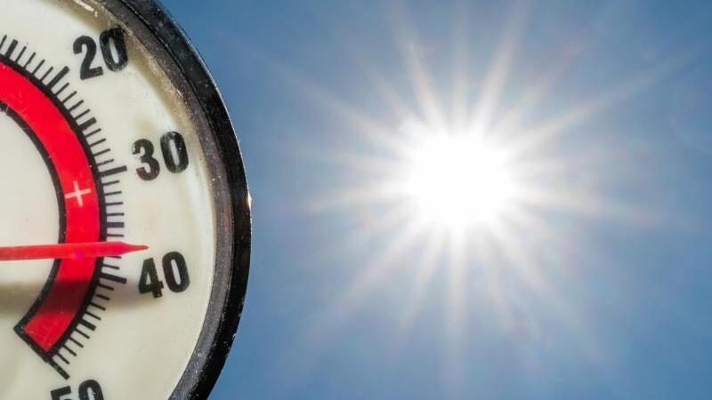 Therometer zeigt fast 40 Grad an