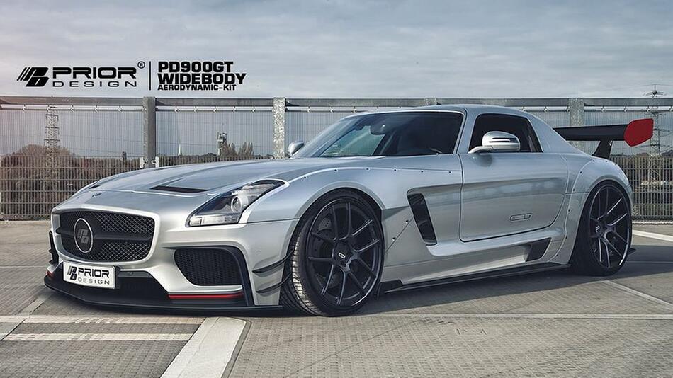 Mercedes SLS AMG mit Widebody-Kit von Prior Design