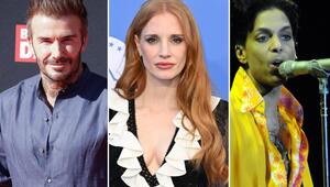 Stars wie David Beckham, Jessica Chastain und der verstorbene Prince (v.l.n.r.) werden mit einem ...