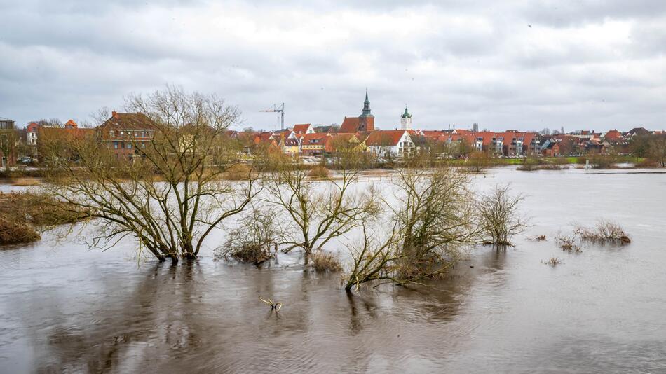 Hochwasser in Niedersachsen - Verden