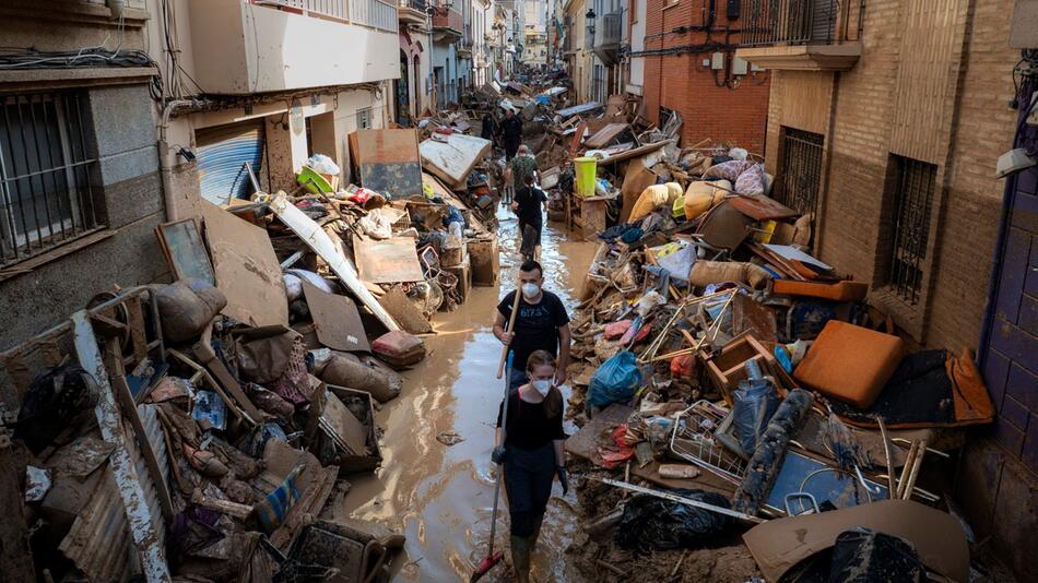 Nach den Überschwemmungen in Spanien