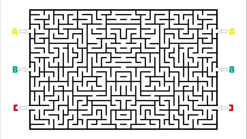 Labyrinth-Rätsel: Finden Sie den Ausgang in 20 Sekunden?