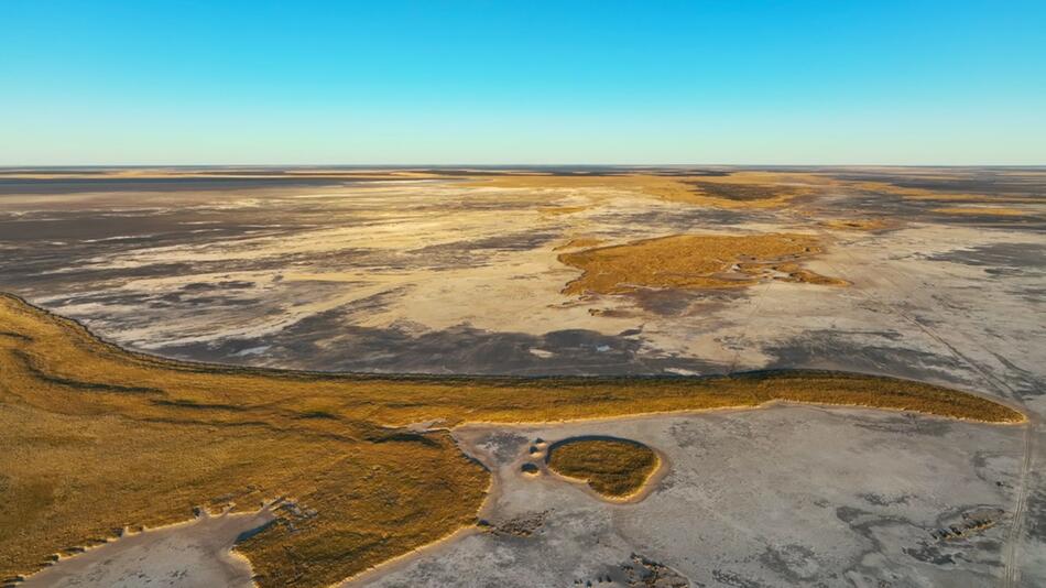 Spektakuläre Landschaft: Makgadikgadi-Salzpfannen in Afrika könnten Wiege des modernen Menschen sein