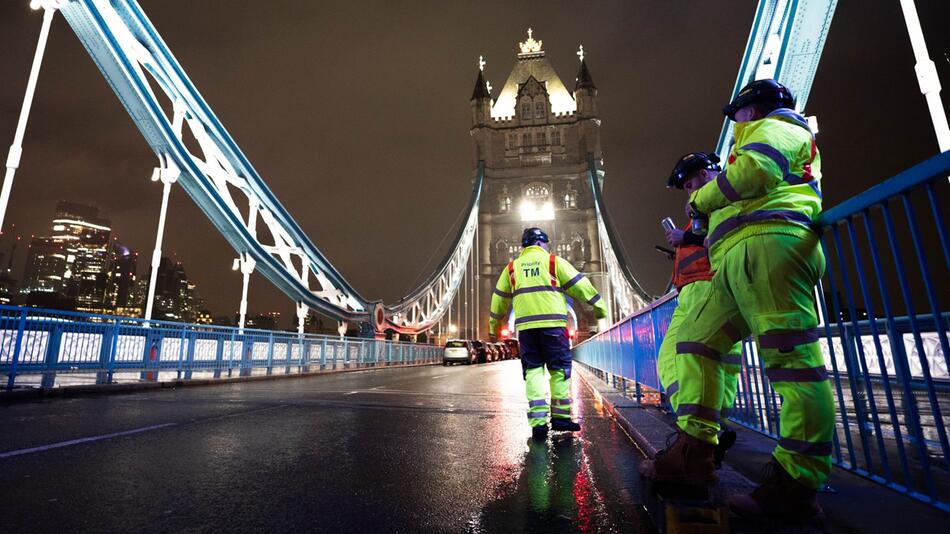 Bauarbeiten an der Tower Bridge