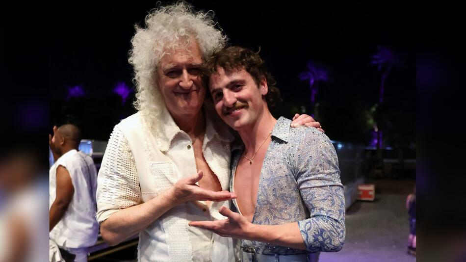 Brian May ist beim Coachella Festival gemeinsam mit Newcomer Benson Boone aufgetreten.