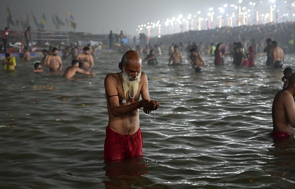 Hinduistisches Maha Kumbh Fest in Indien