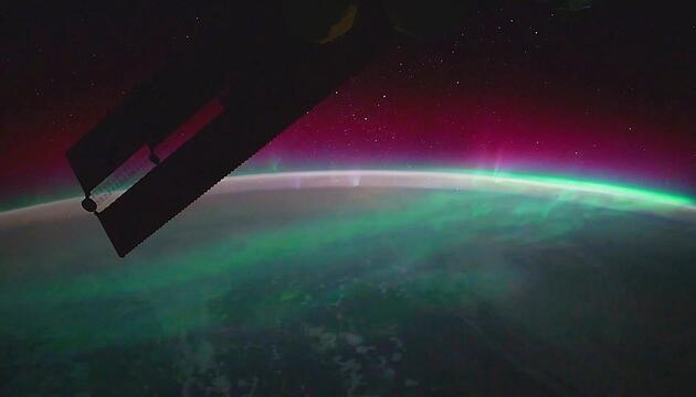 Leuchten im Weltall: Astronaut filmt Polarlichter über Südostasien und Australien
