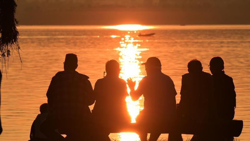 Sonnenuntergang am Bodensee