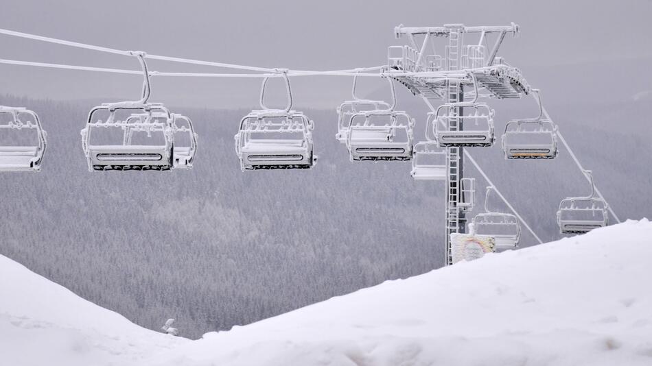 Skilift am Fallbachhang in Oberhof steht still