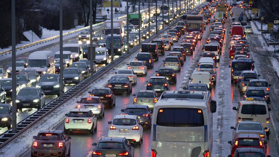 Stau auf der Autobahn