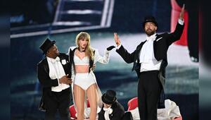 Travis Kelce stand am 23. Juni erstmals gemeinsam mit Taylor Swift auf der Bühne der "Eras Tour".