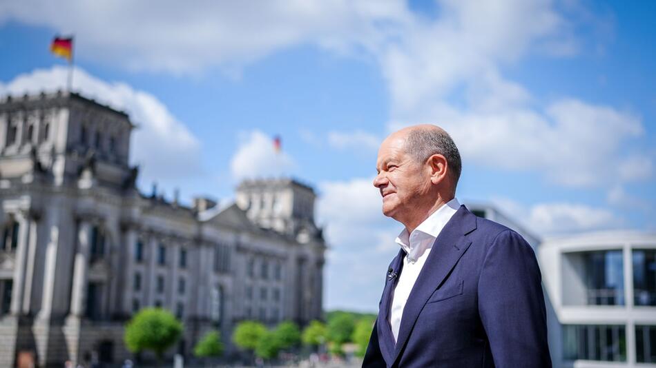 ARD-Sommerinterview mit Bundeskanzler Scholz