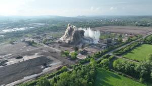 300 Kilo Sprengstoff: Bauten von ehemaligem Kohlekraftwerk gesprengt