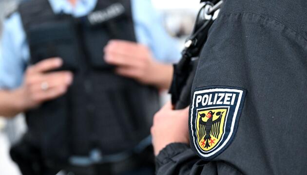 Bundespolizei am Bahnhof