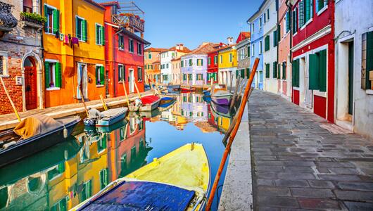 Burano, Italien, Venedig, schönsten Straßen der Welt