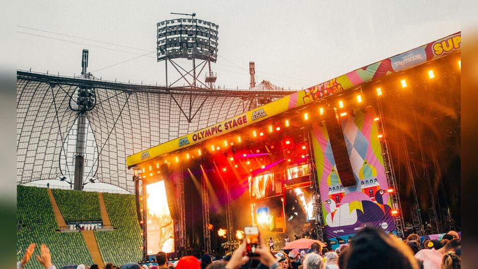 Die Olympic Stage war dieses Jahr nur eine von zwei Superbloom-Bühnen im Münchner Olympiastadion.