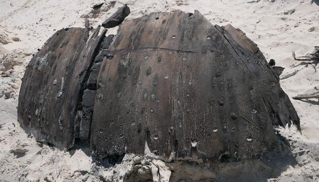 Historisches Schiffswrack am Strand von Norderney entdeckt