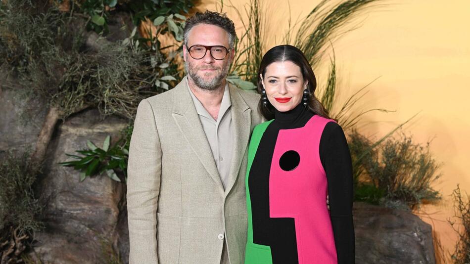 Seth Rogen und Lauren Miller während einer Filmpremiere im Dezember.