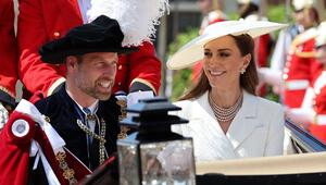 Prinz William und Prinzessin Kate bei der Garter-Day-Zeremonie.