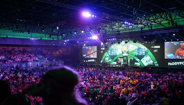 Der Alexandra Palace während der Darts-WM