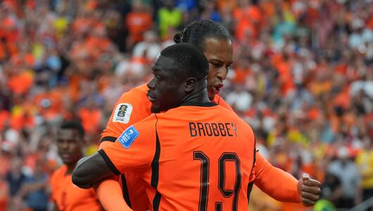 Brian Brobbey traf gleich doppelt für die niederländische Nationalmannschaft.