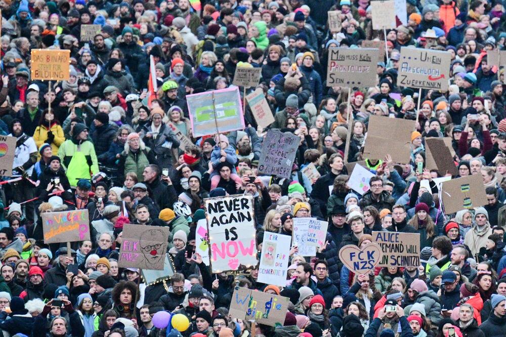 Demonstration zur Migrationspolitik - Berlin