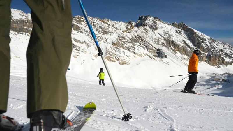 Skifahren auf der Zugspitze