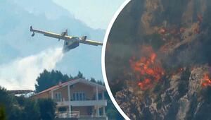 Verdacht auf Brandstiftung: Menschen fliehen vor Waldbrand in Kroatien