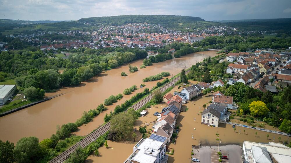 Hochwasser im Saarland - Kleinblittersdorf