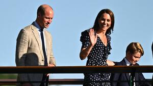 Prinz William und Prinzessin Kate mit ihrem Sohn, Prinz George.