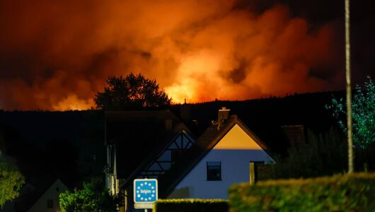 Waldbrand im Hohen Venn