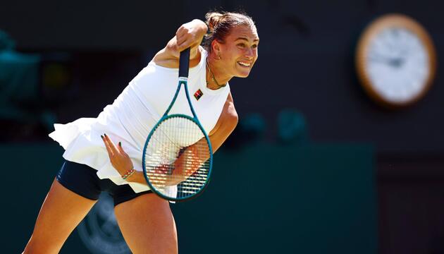 Aryna Sabalenka ist die Nummer eins der Welt. Bei Wimbledon steht sie im Halbfinale