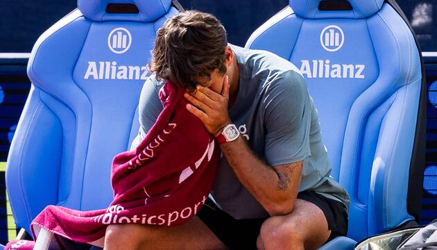 Flavio Cobolli brach nach seinem Sieg gegen Alexander Zverev in Tränen aus.