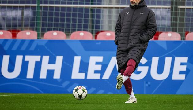 Marco Rose beim RB-Training.