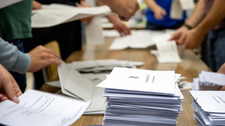 Landtagswahl Bayern - Stimmauszählung