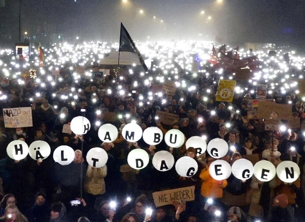 Demonstration zur Migrationspolitik - Hamburg