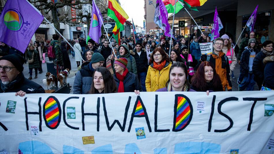 Bundesweite Demonstrationen gegen Rechts