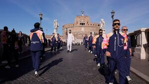 Olympischer Fackellauf in Italien