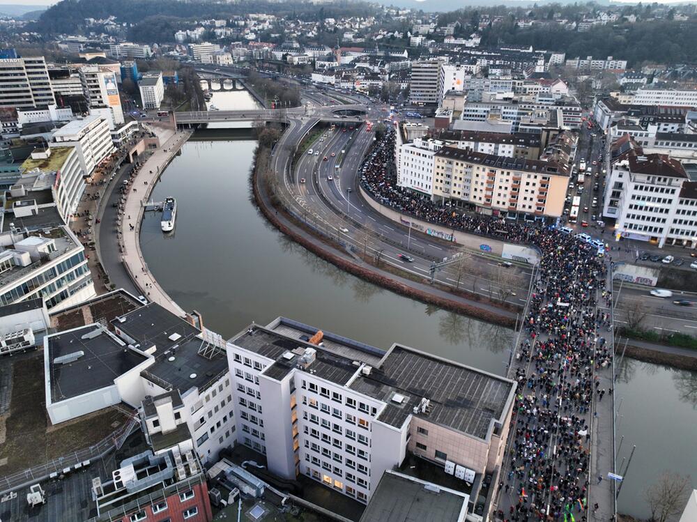 Bundesweite Demonstrationen gegen Rechts