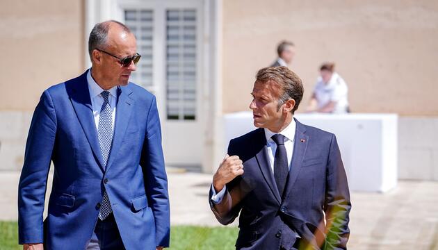 Friedrich Merz und Emmanuel Macron